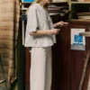 Relaxed Wide Leg Denim Pants