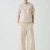 Relaxed Wide Leg Denim Pants