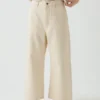 Relaxed Wide Leg Denim Pants