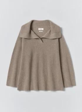 Ribbed Wool Cashmere Sweater