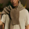 Roll Neck Wool Cashmere Sweater