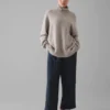 Roll Neck Wool Cashmere Sweater