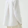 Round Neck Cotton Oxford Shirt