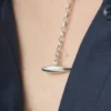 Sally Lacock Pod Toggle Silver Necklace
