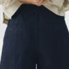 Sculpted Indigo Denim Pants