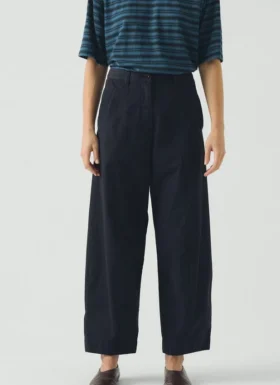 Sculpted Organic Cotton Twill Pants