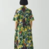 Selma Sketched Fruit Print Shirt Dress