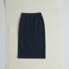 Straight Indigo Denim Skirt