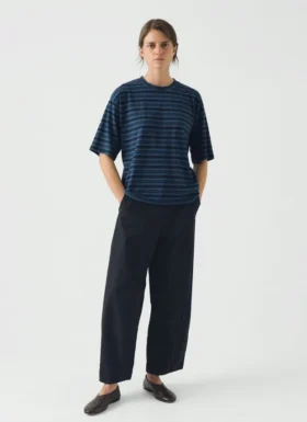 stripe cotton short sleeve tee 2 280x385 - Stripe Cotton Short Sleeve Tee