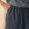 Stripe Linen Cotton Barrel Leg Pants