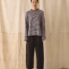 Stripe Linen Cotton Sweater