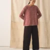 Stripe Lofty Alpaca Wool Sweater