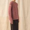 Stripe Lofty Alpaca Wool Sweater