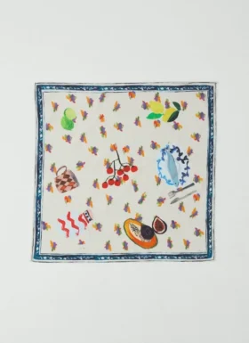 Table Setting Print Cotton Bandana