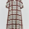 Tablecloth Print Dress