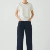 Tapered Indigo Denim Pants