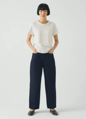 Tapered Indigo Denim Pants