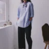 Taro Cotton Oxford Long Shirt
