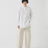 Taro Cotton Oxford Long Shirt