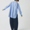 Taro Cotton Oxford Long Shirt