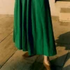 Tea Towel Stripe Cotton Skirt