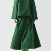 Tea Towel Stripe Cotton Skirt