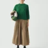 Textured Rib Linen Cotton Sweater