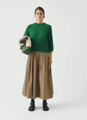 Textured Rib Linen Cotton Sweater