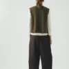 V Neck Wool Cashmere Tank