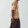 Variegated Block Print Cotton Shirt