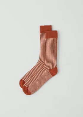 Vertical Stripe Cotton Socks