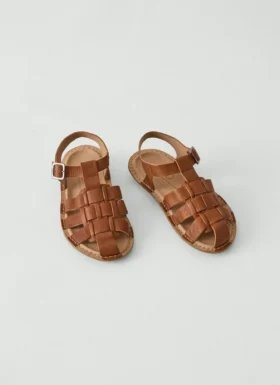Vibae Leather Fisherman Buckle Sandals