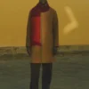 Vibrant Check Wool Overcoat