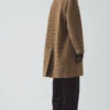 Vibrant Check Wool Overcoat