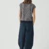 Wavy Stripe Knitted Wool Cotton Top