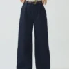 Wide Leg Denim Pants