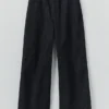 Wide Leg Denim Pants