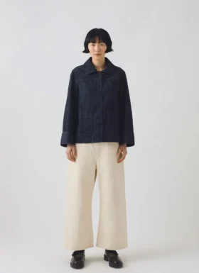 Wide Sleeve Organic Indigo Denim Jacket
