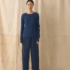 Wool Cashmere Neat Sweater