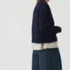 Wool Linen Patch Pocket Cardigan